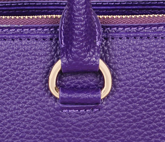 2014 Prada royalBlue calfskin leather tote bag BN2324 purple